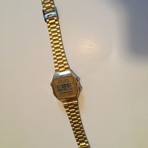 Gold Casio men’s watch